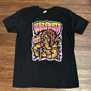 Ultimate Warrior WWE T-Shirt Large Pro Wrestling Loot Crate Exclusive